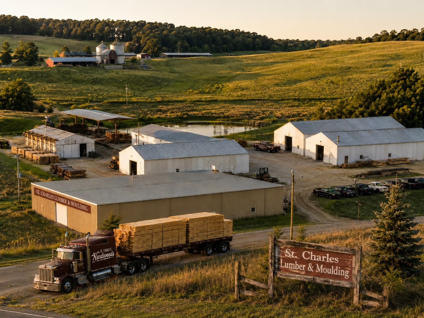 Saint Charles Hardwoods mill in Bowling Green, Missouri